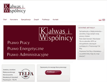 Tablet Screenshot of kalwas.pl